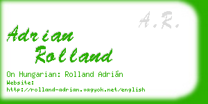 adrian rolland business card