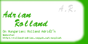 adrian rolland business card
